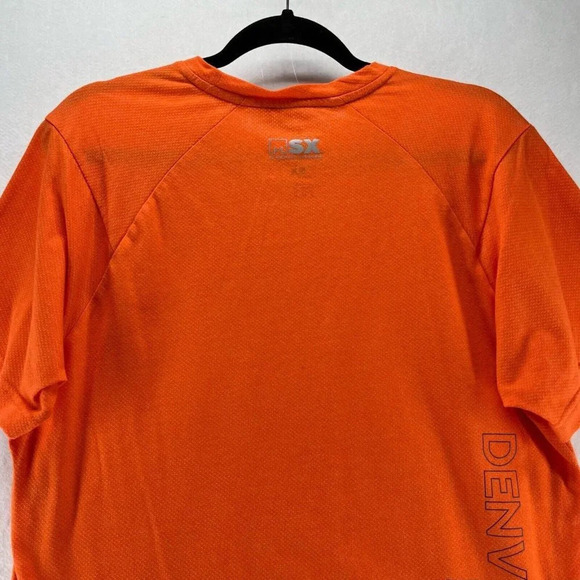 NFL MSX by Michael Strahan T-Shirt Mens Size M Denver Broncos Football Orange - Picture 5 of 11